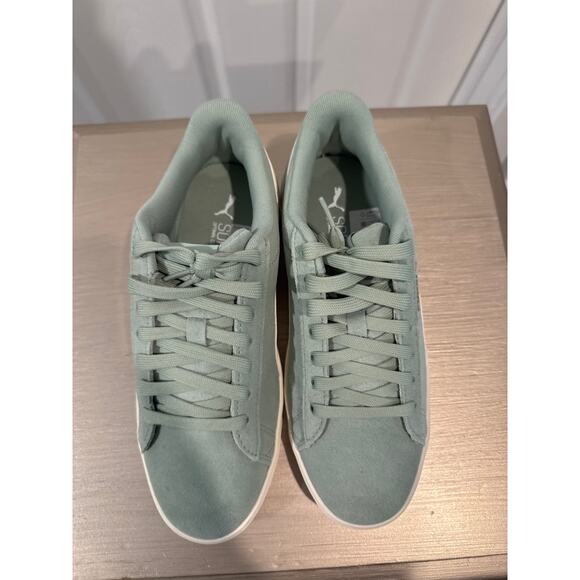 Puma Vikky v3 Green Gog-Warm White Women's Size 7 - Picture 2 of 8